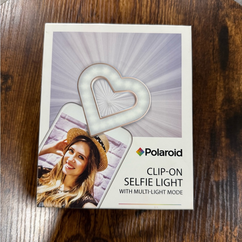 Polaroid Clip-On Selfie Light with multi-light mode